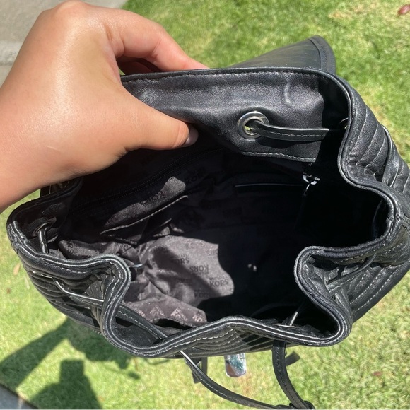 EUC Michael Kors Elisa Backpack Lamb Skin Leather Black MSRP $398 - Picture 14 of 14